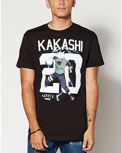 Hot Sale ๐ Kakashi Naruto Jersey T ๐ Shirt โ