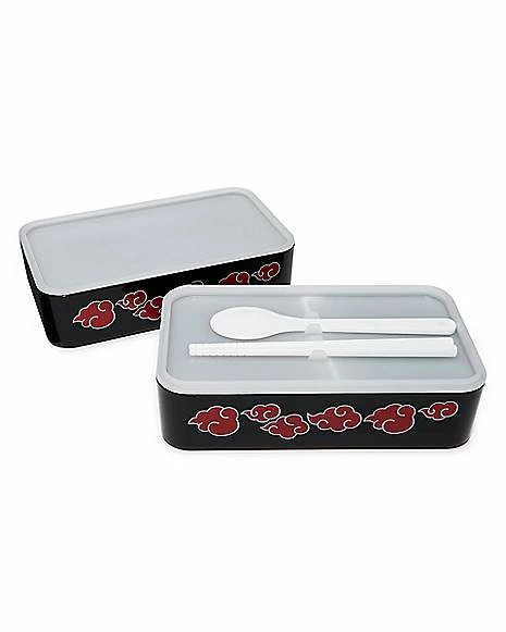 Cheap 😀 Naruto Black and Red Bento Box ✨ 1 Cheap 😀 Naruto Black and Red Bento Box ✨