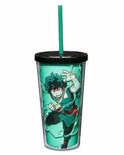 Deals ❤️ My Hero Academia Deku Cup with Straw - 20 oz. 💯