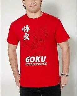 Budget ๐งจ Red Super Saiyan Goku T ๐ Shirt - Dragon Ball Z ๐