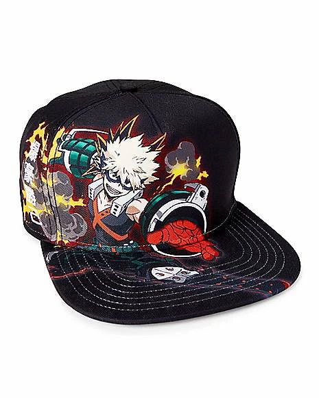 Hot Sale π Bakugo Fire Snapback Hat - My Hero Academia π 1 Hot Sale π Bakugo Fire Snapback Hat - My Hero Academia π