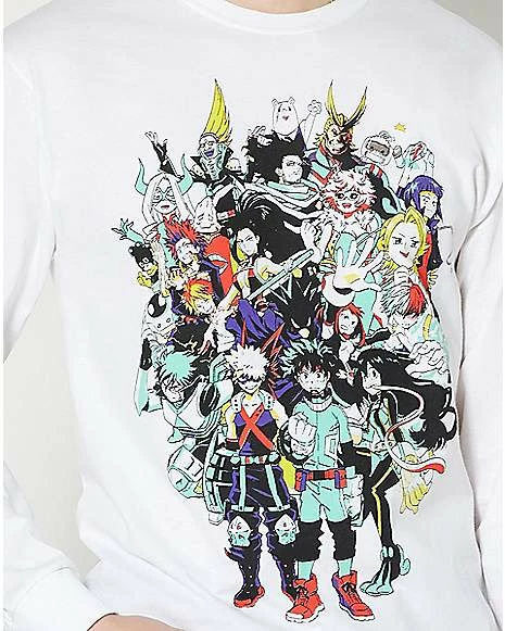 Promo ๐ My Hero Academia Characters Long Sleeve T ๐ Shirt โญ - Image 2