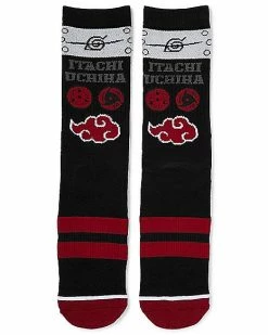 Budget 🎉 Itachi Uchiha Crew 🧦 Socks - Naruto ✔️
