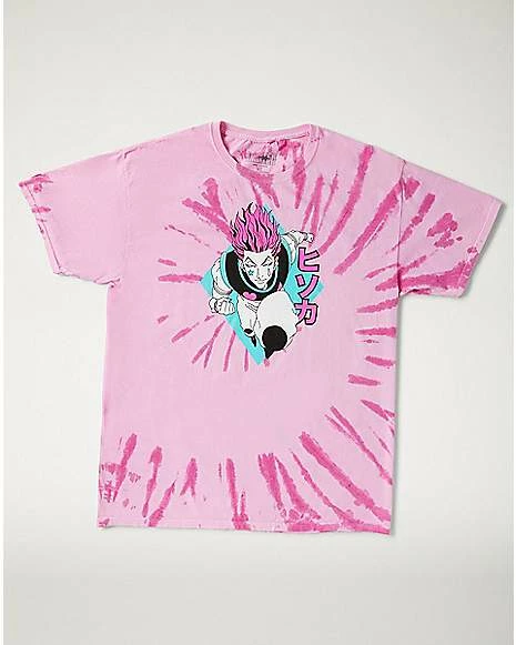Promo ๐งจ Pink Hisoka Kanji T ๐ Shirt - Hunter x Hunter ๐
