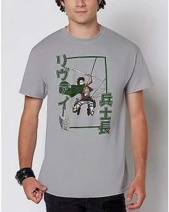 Discount ⭐ Levi T 👕 Shirt - Attack on Titan 😀