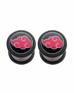 Best Sale 🧨 Akatsuki Naruto Shippuden Fake Plugs - 18 Gauge 🛒