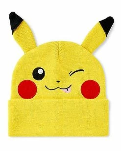 Top 10 🛒 3D Pikachu Cuff Beanie Hat - Pokemon 🔥