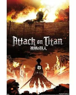 Hot Sale 💯 Attack on Titan Fire Poster 🌟