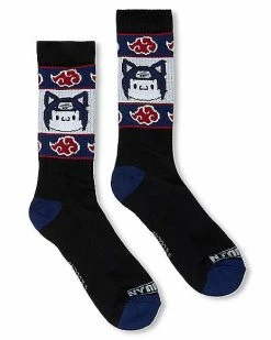 Cheap 🔔 Itachi Cat Athletic Crew 🧦 Socks - Naruto 🎁
