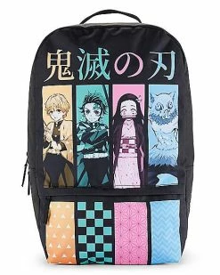 Discount 😍 Demon Slayer Characters Sublimated 🎒 Backpack 🤩