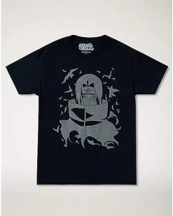 Promo 💯 Red Eyes Itachi Uchiha T 👕 Shirt - Naruto 🎁