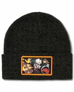 Coupon 🔔 Bakugo Fight Patch Cuff Beanie Hat - My Hero Academia ✨