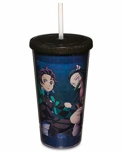 Best Pirce 🛒 Tanjiro and Nezuko Cup with Straw 20 oz. - Demon Slayer 👏