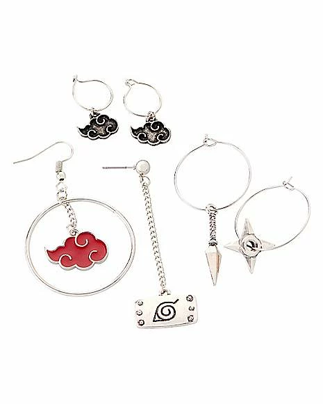 Wholesale π Naruto Mismatch Stud and Hoop Earrings - 6 Pack π€© 1 Wholesale π Naruto Mismatch Stud and Hoop Earrings - 6 Pack π€©