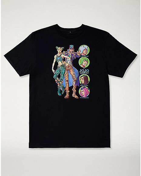 Brand new ๐ฅ Stone Ocean Group T ๐ Shirt - Jojo's Bizarre Adventure โจ