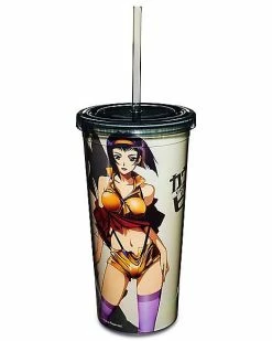 Promo 😉 Cowboy Bebop Faye Cup with Straw - 20 oz. ⌛ -LEVI-shop 03959814 c