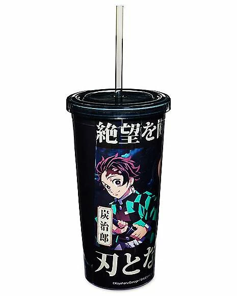 Discount 😍 Nezuko and Tanjiro Cup with Straw 20 oz. - Demon Slayer 👍 2 Discount 😍 Nezuko and Tanjiro Cup with Straw 20 oz. - Demon Slayer 👍 - Image 2