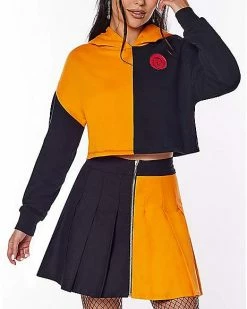 Best Sale 🛒 Naruto Crop Top Hoodie - Naruto Shippuden 😉