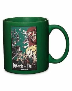 Hot Sale ⌛ Attack on Titans Group Coffee Mug - 20 oz. 🔔
