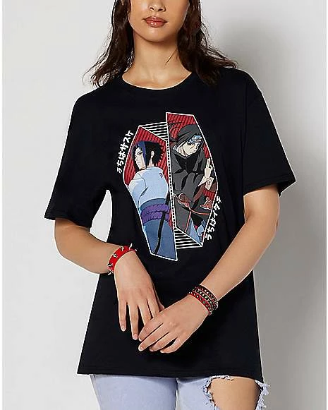 New ๐ Sasuke and Itachi T ๐ Shirt - Naruto ๐