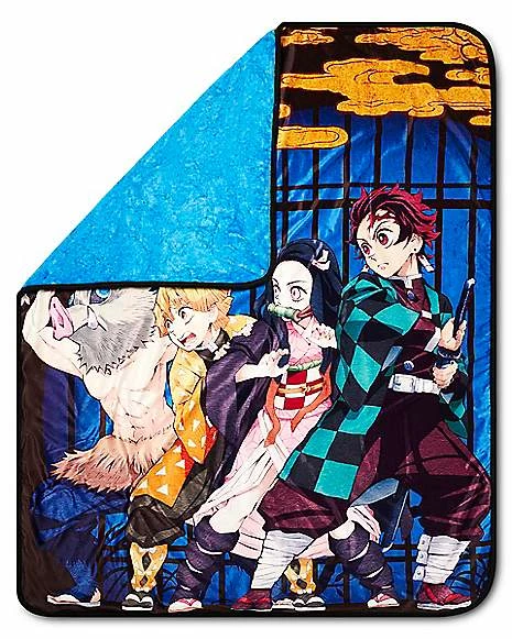 Discount 🌟 Characters Demon Slayer Reversible Fleece Blanket ❤️ - Image 2