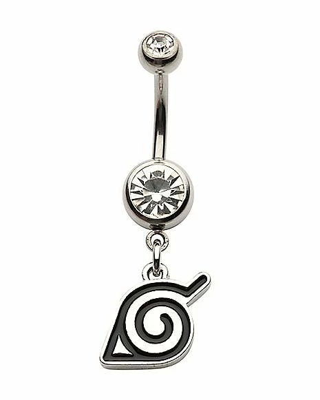 Coupon π CZ Konoha Symbol Dangle Belly Ring 14 Gauge - Naruto Shippuden βοΈ 1 Coupon π CZ Konoha Symbol Dangle Belly Ring 14 Gauge - Naruto Shippuden βοΈ