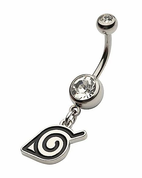 Coupon π CZ Konoha Symbol Dangle Belly Ring 14 Gauge - Naruto Shippuden βοΈ 2 Coupon π CZ Konoha Symbol Dangle Belly Ring 14 Gauge - Naruto Shippuden βοΈ - Image 2