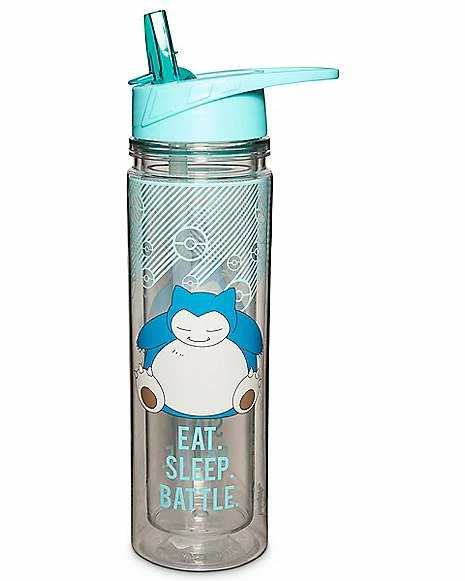 Cheapest 🤩 Snorlax Eat Sleep Battle Water Bottle Pokemon - 18 oz. 🔥 - Image 2