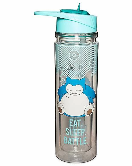 Cheapest 🤩 Snorlax Eat Sleep Battle Water Bottle Pokemon - 18 oz. 🔥 - Image 4